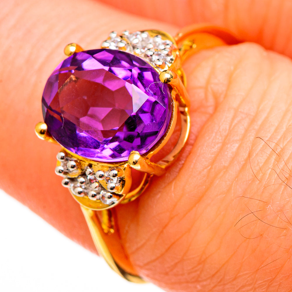 Amethyst Rings handcrafted by Ana Silver Co - RING100532