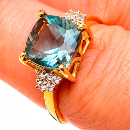 Blue Topaz Rings handcrafted by Ana Silver Co - RING100537