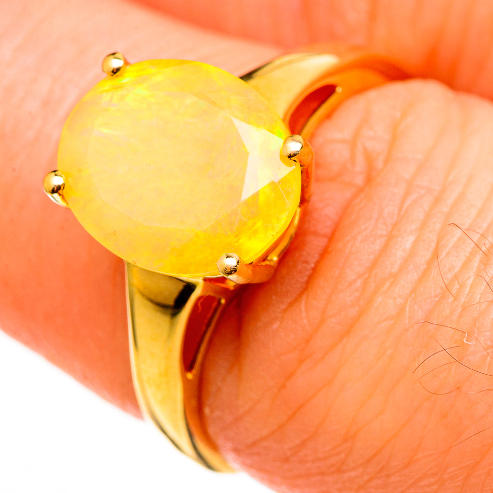 Ethiopian Opal Rings handcrafted by Ana Silver Co - RING100544
