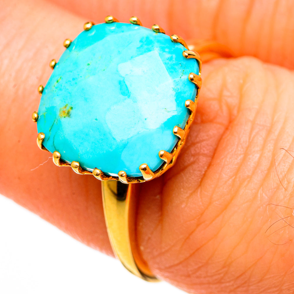 Arizona Turquoise Rings handcrafted by Ana Silver Co - RING100546