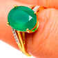 Green Onyx Rings handcrafted by Ana Silver Co - RING100552