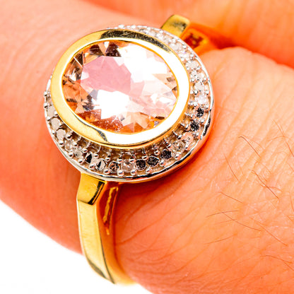 Morganite Rings handcrafted by Ana Silver Co - RING100555