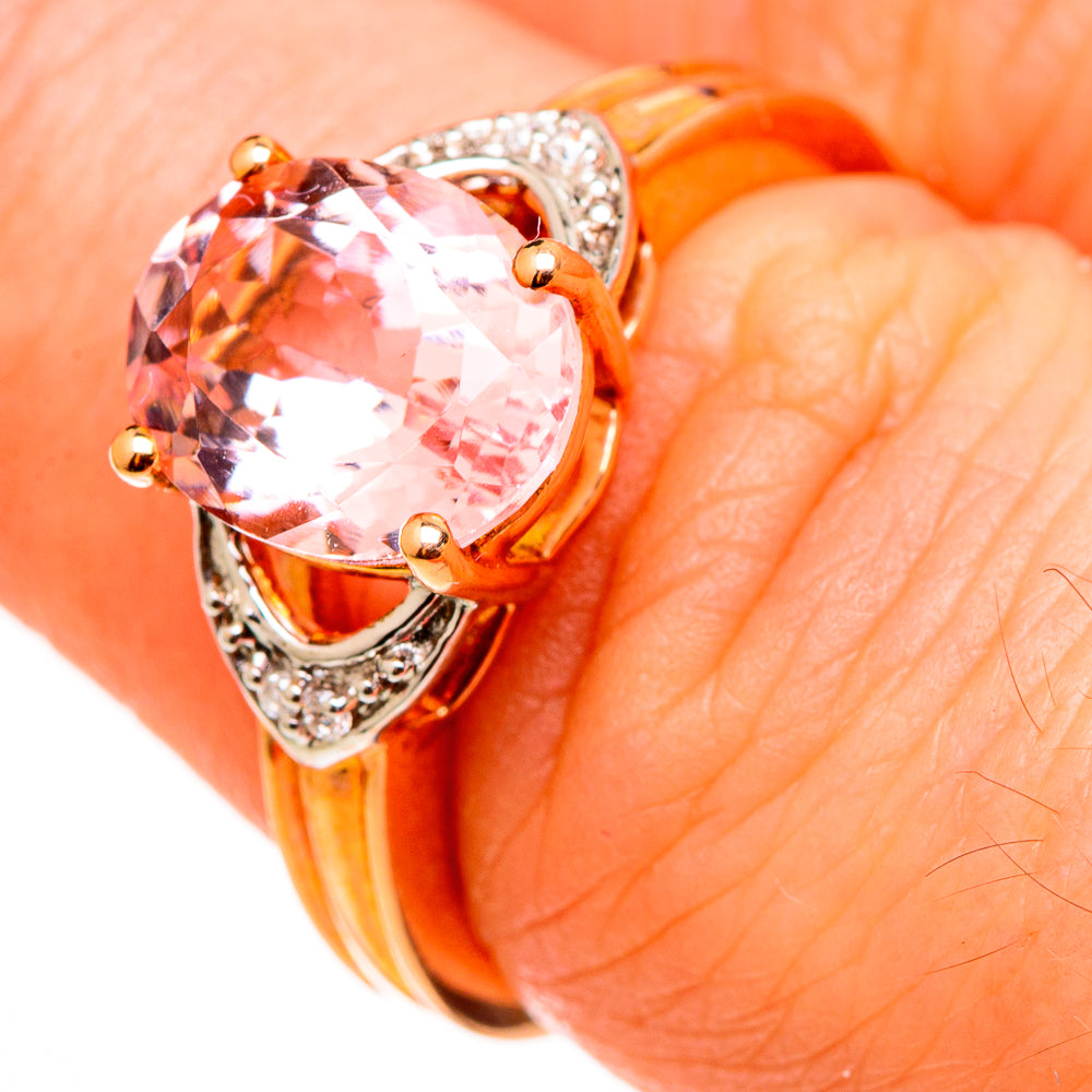 Morganite Rings handcrafted by Ana Silver Co - RING100556