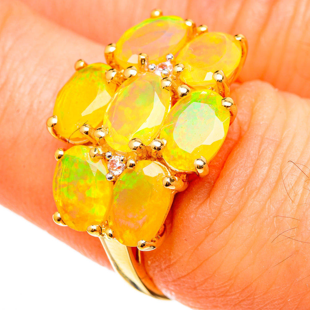 Ethiopian Opal Rings handcrafted by Ana Silver Co - RING100563