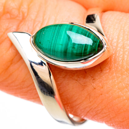 Malachite Rings handcrafted by Ana Silver Co - RING100580