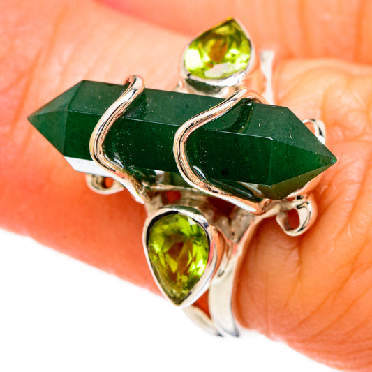 Green Onyx Rings handcrafted by Ana Silver Co - RING100581
