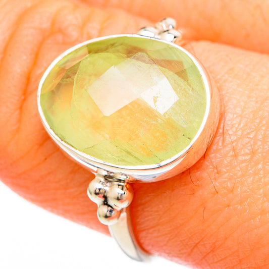 Prehnite Rings handcrafted by Ana Silver Co - RING100582