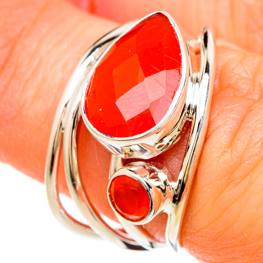 Carnelian Rings handcrafted by Ana Silver Co - RING100585