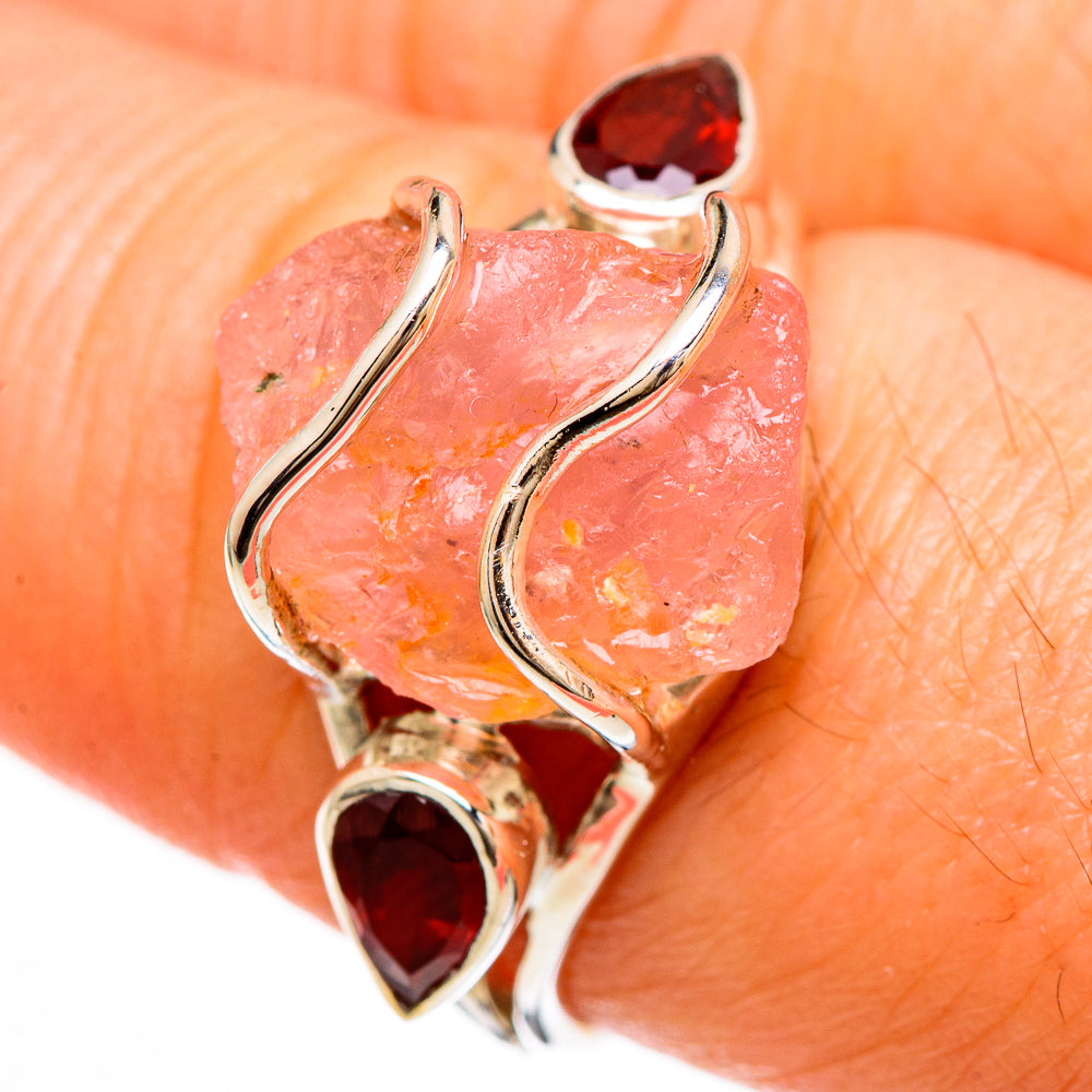 Morganite Rings handcrafted by Ana Silver Co - RING100587