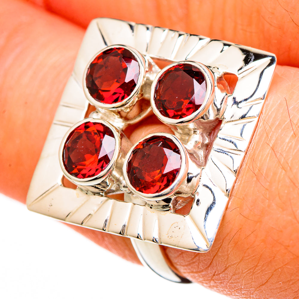 Garnet Rings handcrafted by Ana Silver Co - RING100589