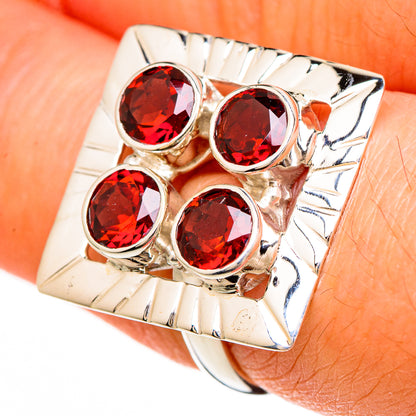 Garnet Rings handcrafted by Ana Silver Co - RING100589