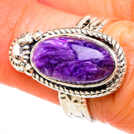 Charoite Rings handcrafted by Ana Silver Co - RING100591