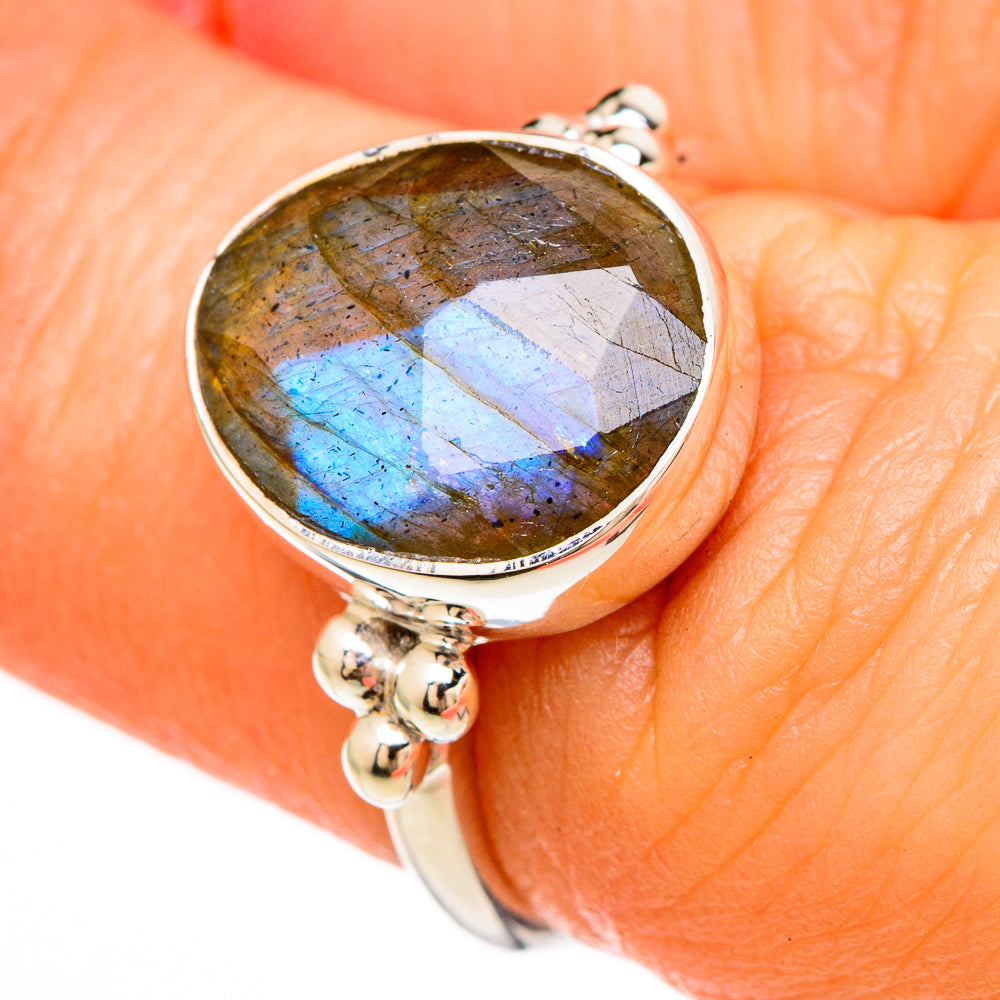Labradorite Rings handcrafted by Ana Silver Co - RING100600