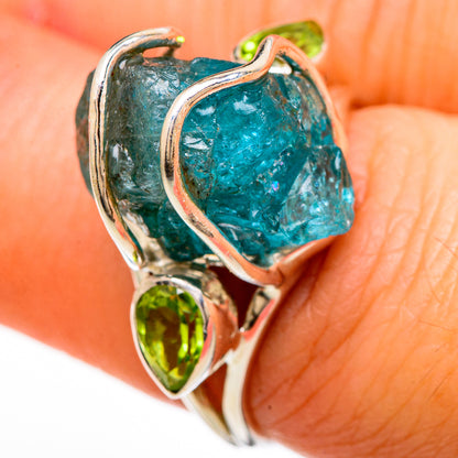 Blue Fluorite Rings handcrafted by Ana Silver Co - RING100606