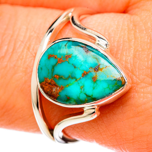 Turquoise Rings handcrafted by Ana Silver Co - RING100607