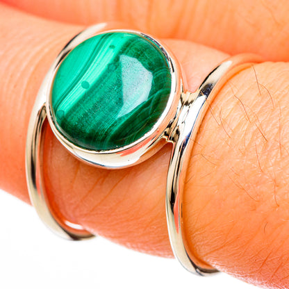 Malachite Rings handcrafted by Ana Silver Co - RING100610