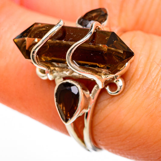 Smoky Quartz Rings handcrafted by Ana Silver Co - RING100612
