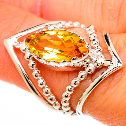 Citrine Rings handcrafted by Ana Silver Co - RING100613