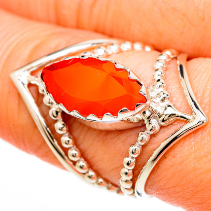 Carnelian Rings handcrafted by Ana Silver Co - RING100614