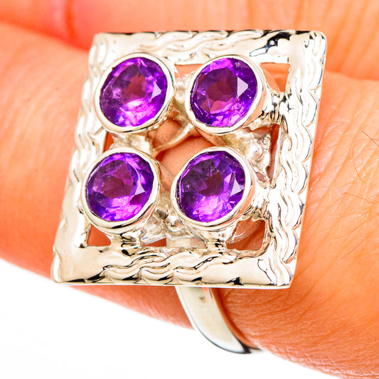 Amethyst Rings handcrafted by Ana Silver Co - RING100618