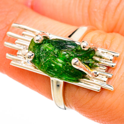 Chrome Diopside Rings handcrafted by Ana Silver Co - RING100630