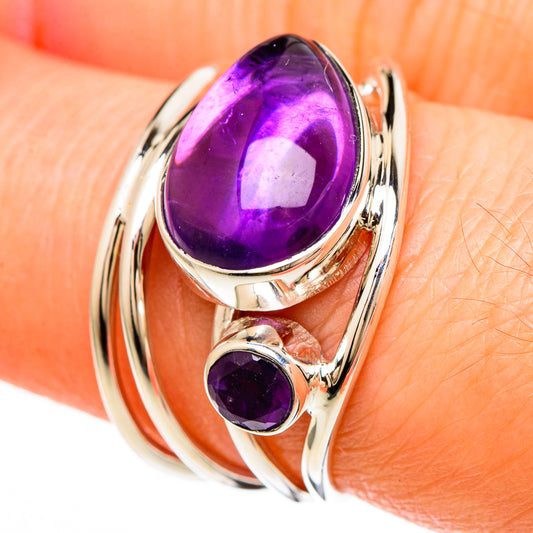 Amethyst Rings handcrafted by Ana Silver Co - RING100633