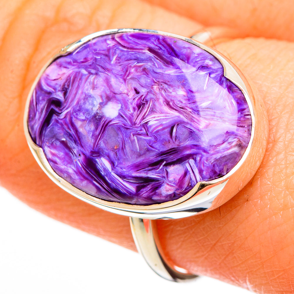 Charoite Rings handcrafted by Ana Silver Co - RING100634