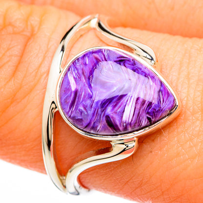 Charoite Rings handcrafted by Ana Silver Co - RING100635