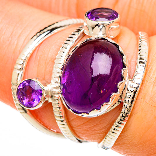 Amethyst Rings handcrafted by Ana Silver Co - RING100637