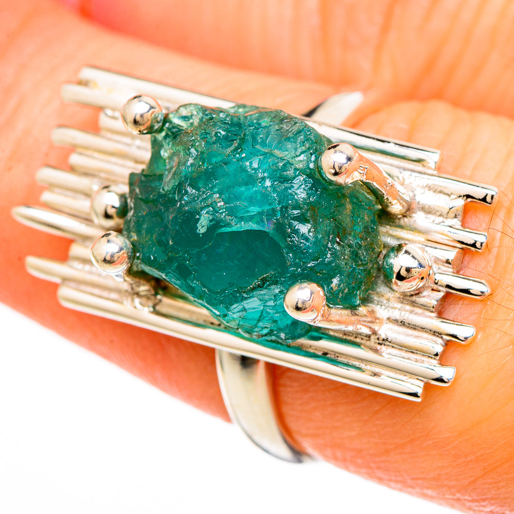 Green Fluorite Rings handcrafted by Ana Silver Co - RING100646