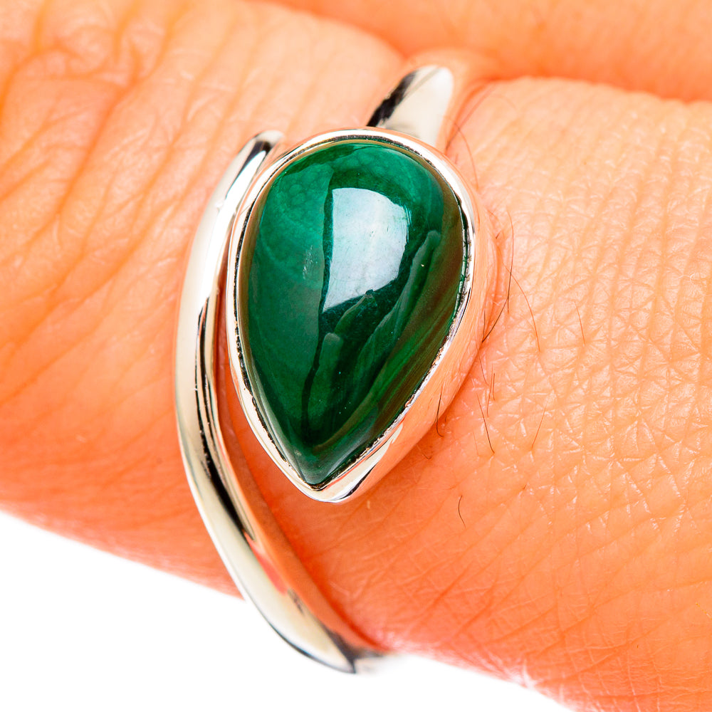 Malachite Rings handcrafted by Ana Silver Co - RING100650