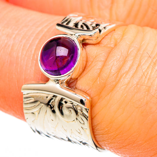 Amethyst Rings handcrafted by Ana Silver Co - RING100652