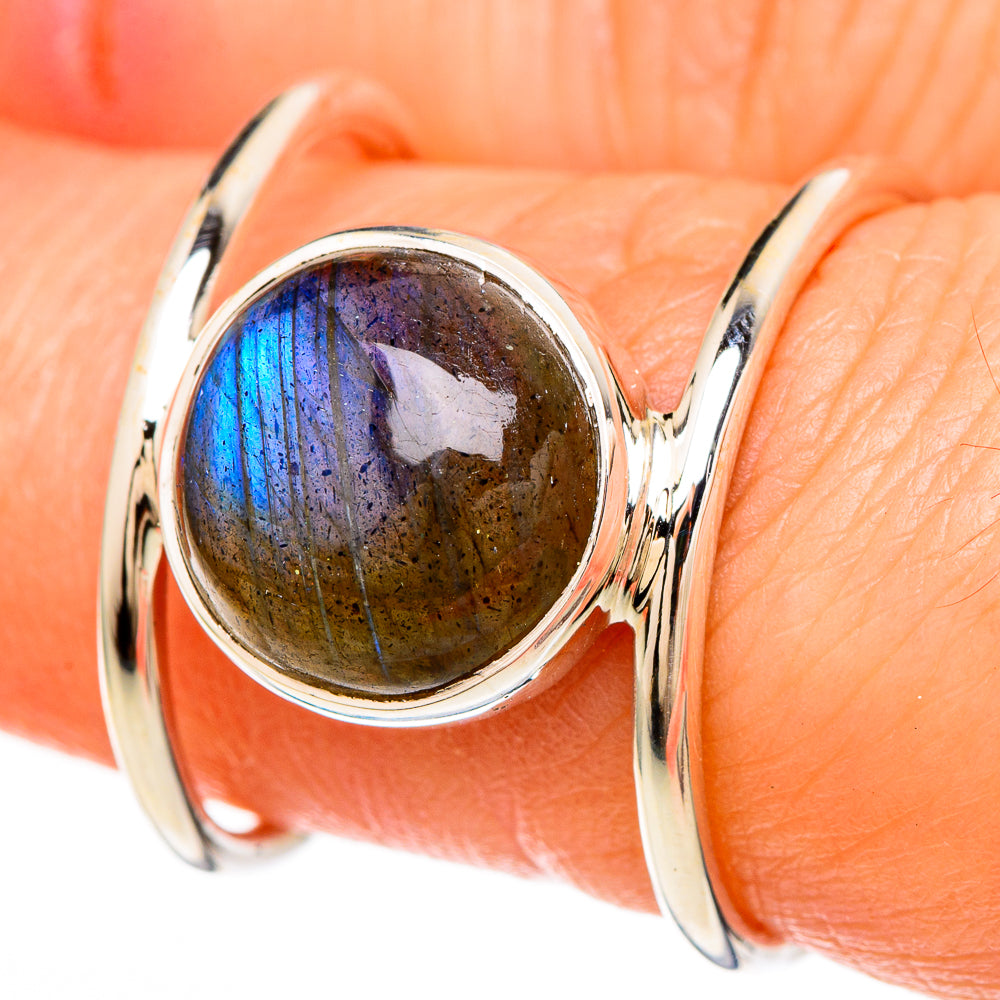 Labradorite Rings handcrafted by Ana Silver Co - RING100656