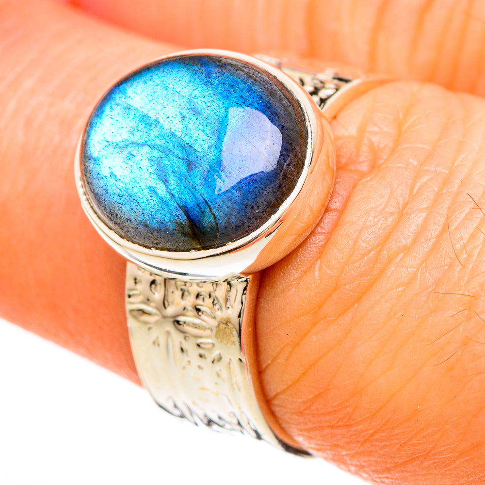 Labradorite Rings handcrafted by Ana Silver Co - RING100658