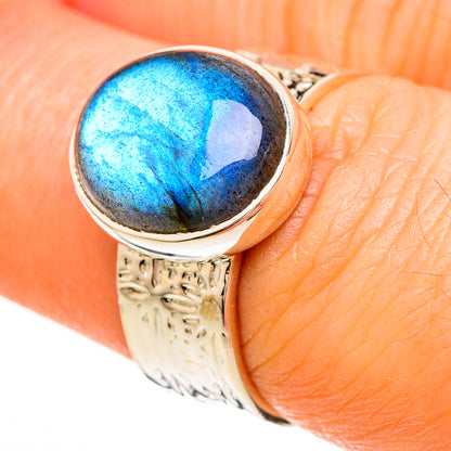 Labradorite Rings handcrafted by Ana Silver Co - RING100658