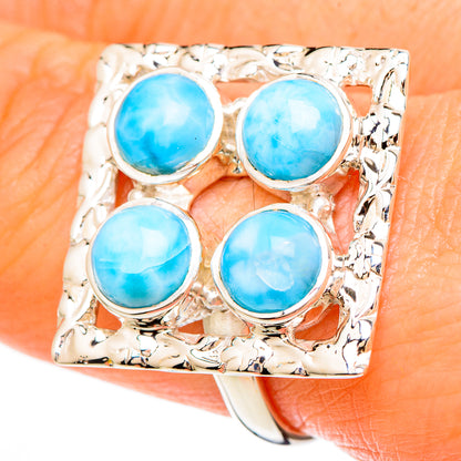 Larimar Rings handcrafted by Ana Silver Co - RING100666