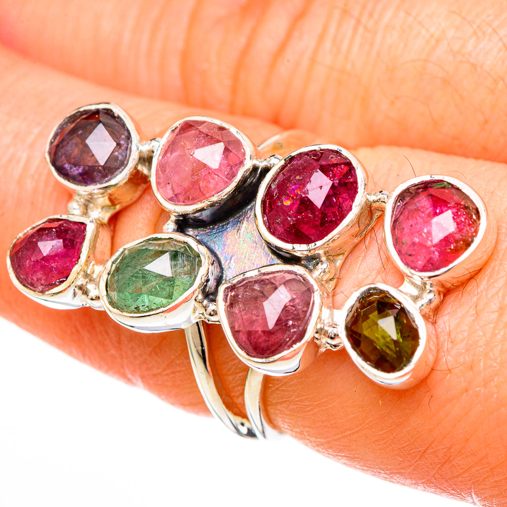 Multi-Tourmaline Rings handcrafted by Ana Silver Co - RING100672
