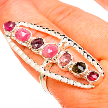 Pink Tourmaline Rings handcrafted by Ana Silver Co - RING100692