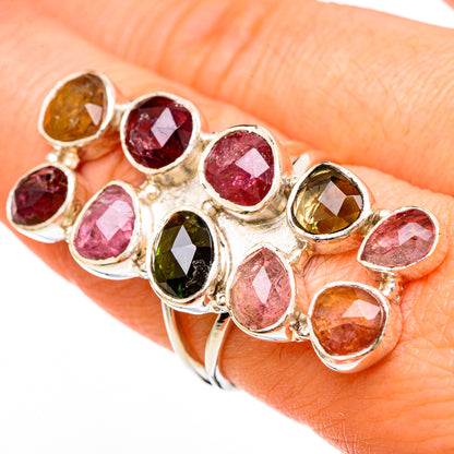Multi-Tourmaline Rings handcrafted by Ana Silver Co - RING100705