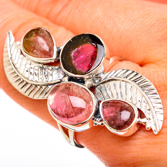 Watermelon Tourmaline Rings handcrafted by Ana Silver Co - RING100707