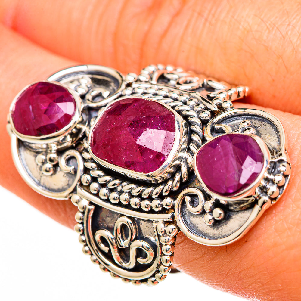 Ruby Rings handcrafted by Ana Silver Co - RING100709