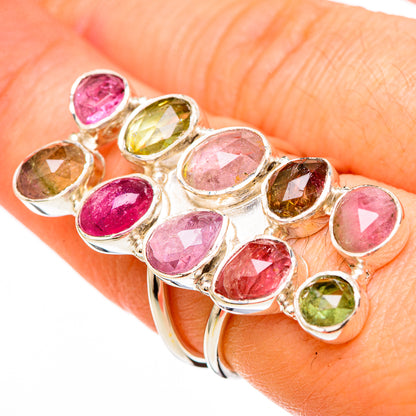 Multi-Tourmaline Rings handcrafted by Ana Silver Co - RING100714