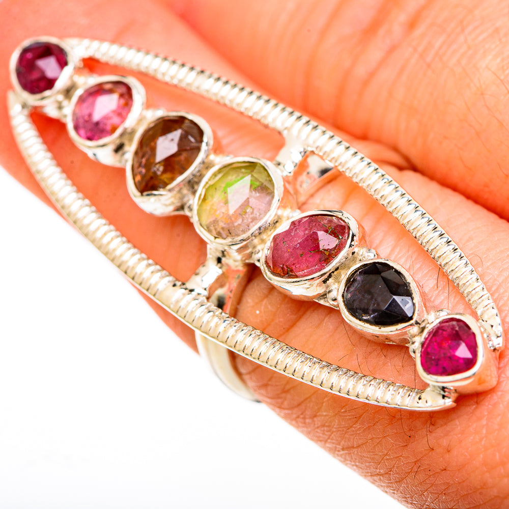 Multi-Tourmaline Rings handcrafted by Ana Silver Co - RING100720