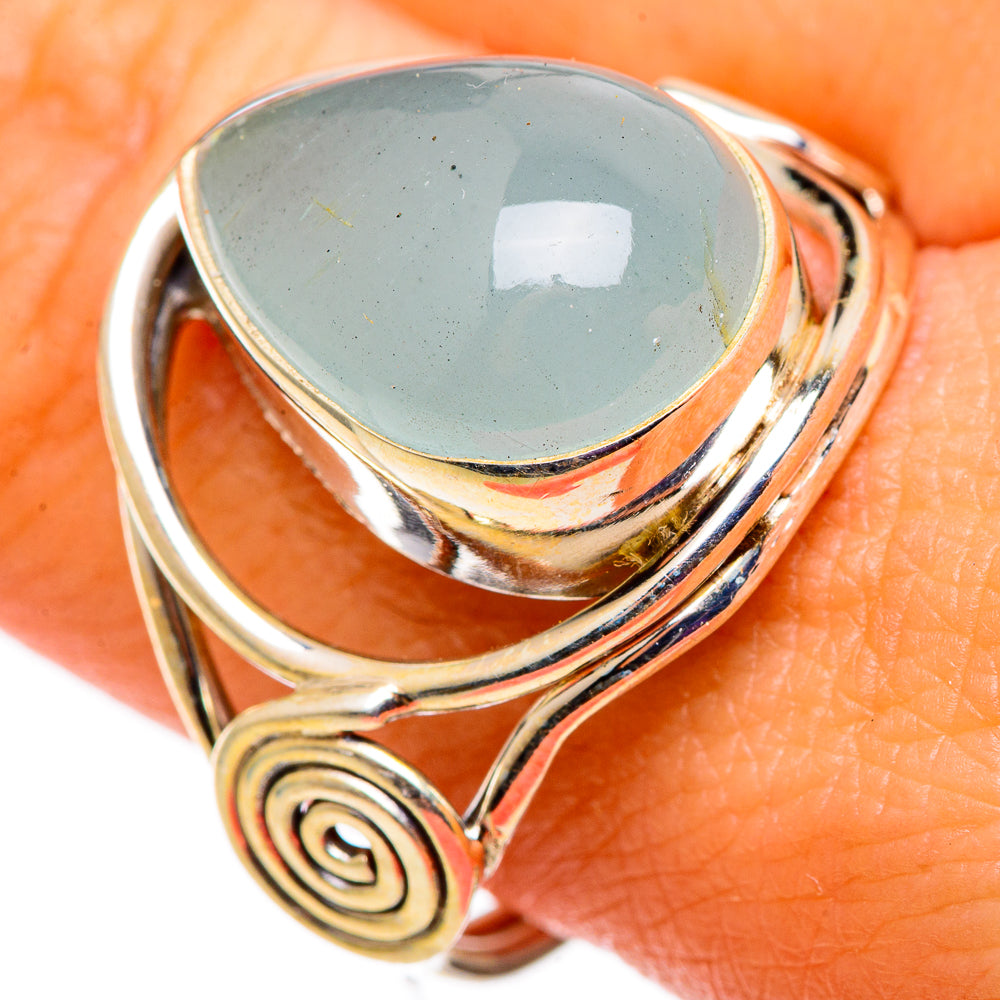 Aquamarine Rings handcrafted by Ana Silver Co - RING100724