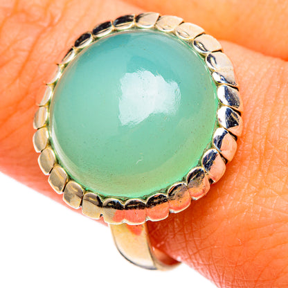 Chrysoprase Rings handcrafted by Ana Silver Co - RING100726