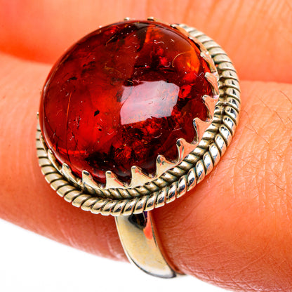 Baltic Amber Rings handcrafted by Ana Silver Co - RING100731