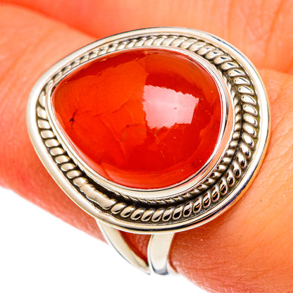 Carnelian Rings handcrafted by Ana Silver Co - RING100732