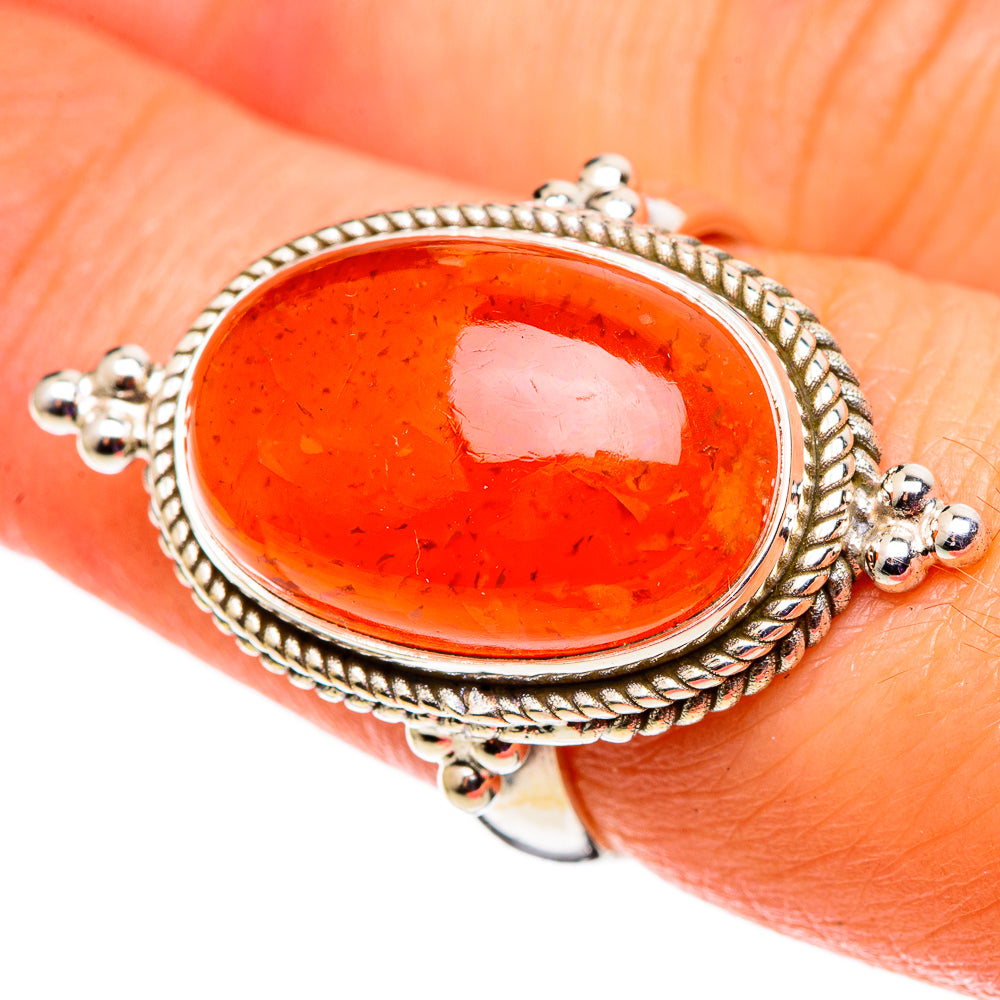 Carnelian Rings handcrafted by Ana Silver Co - RING100733