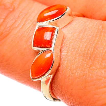 Mediterranean Red Coral Rings handcrafted by Ana Silver Co - RING100737