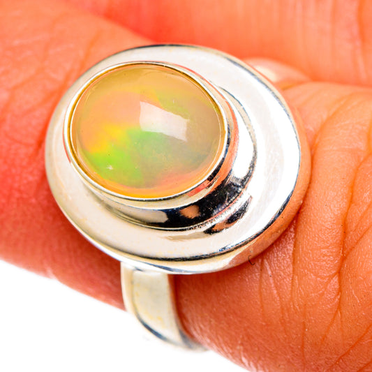 Ethiopian Opal Rings handcrafted by Ana Silver Co - RING100745